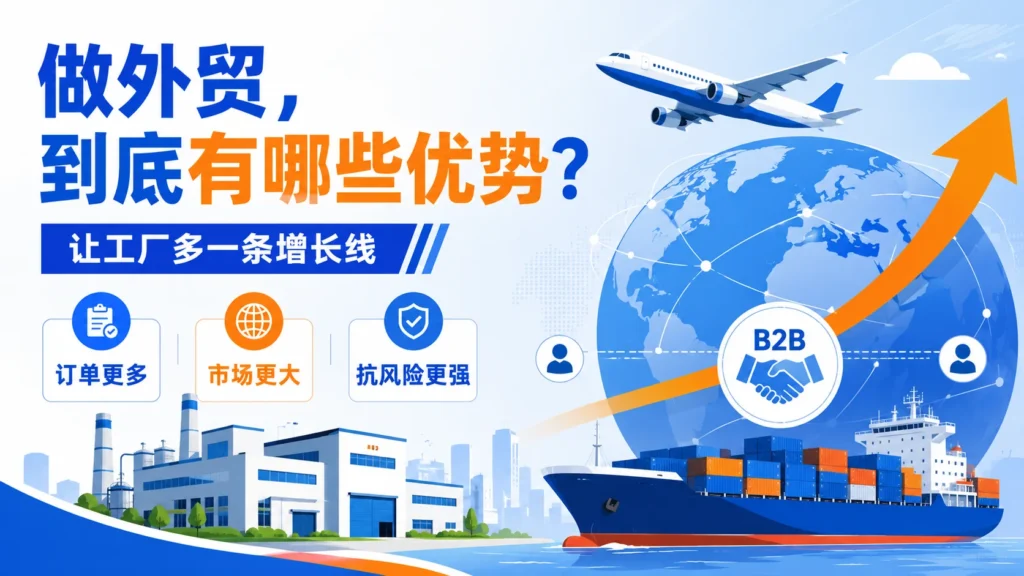 只做内贸太卷？工厂为什么要考虑做外贸
