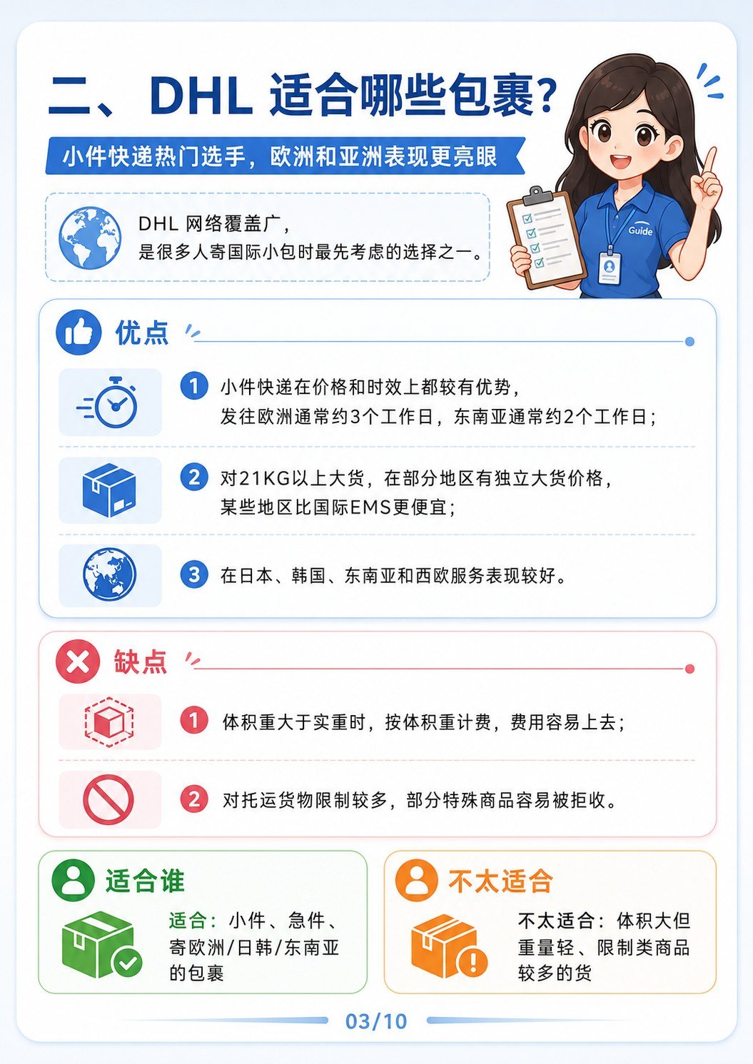 国际四大快递选择 - DHL适合寄什么