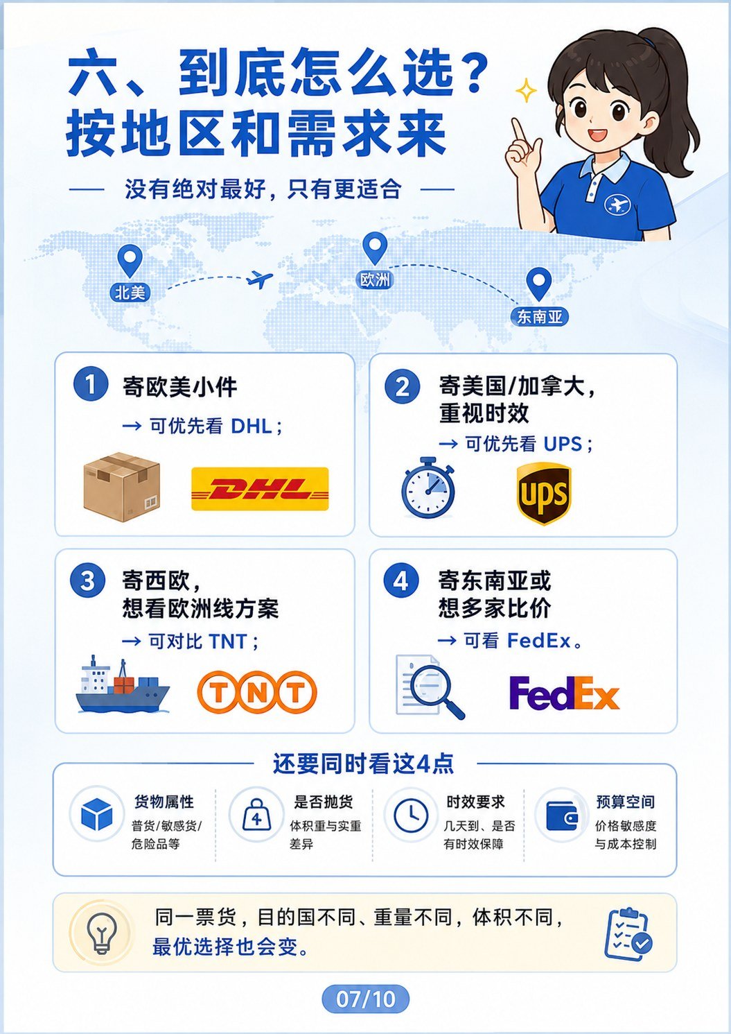 国际四大快递选择 - 到底怎么选