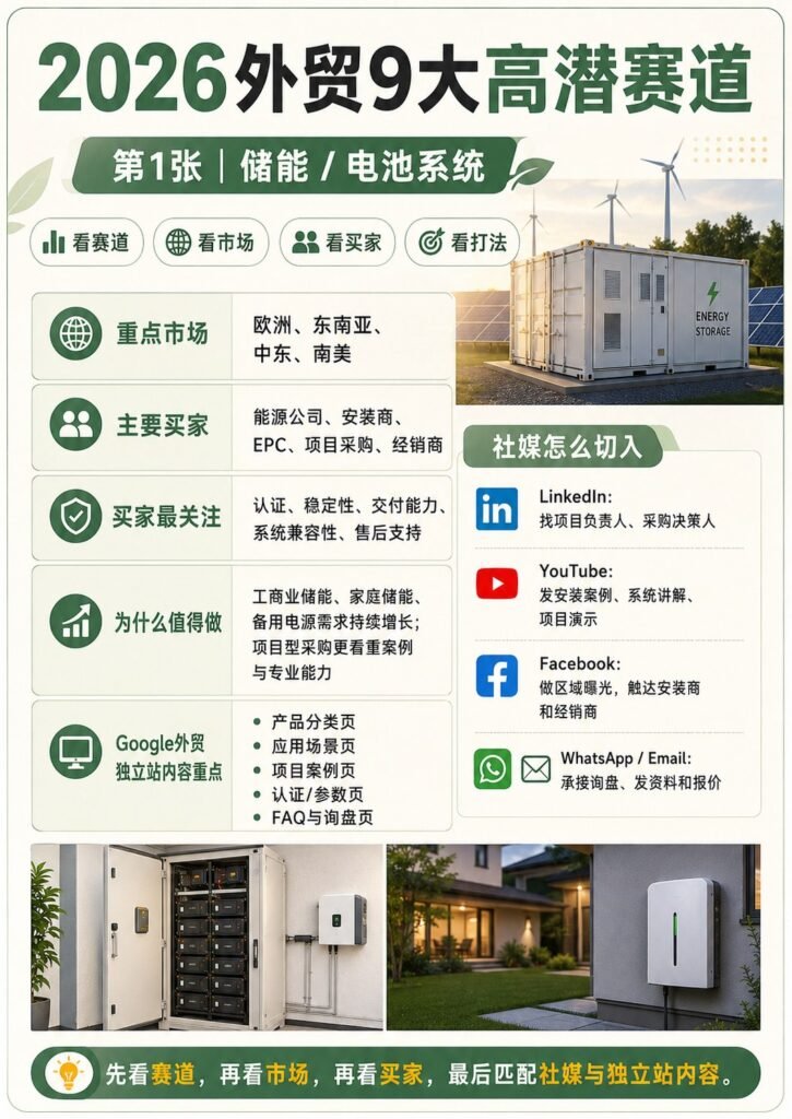 9个外贸高潜行业 - 9个外贸高潜行业：第 1 张