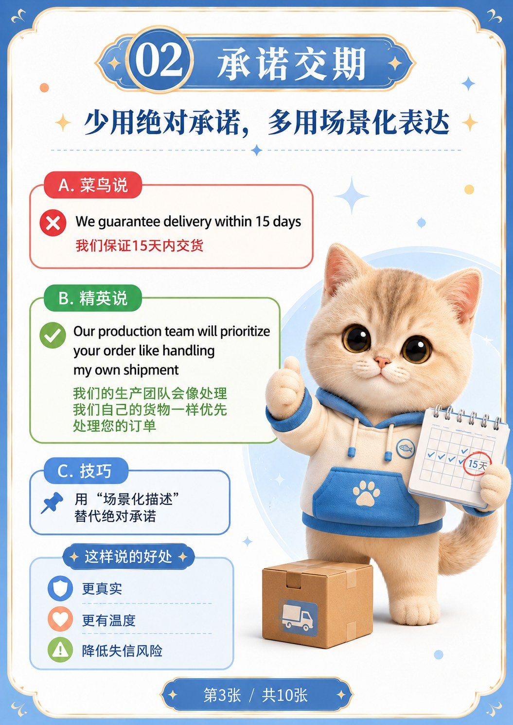做外贸心态与技巧 - 承诺交期要留余地