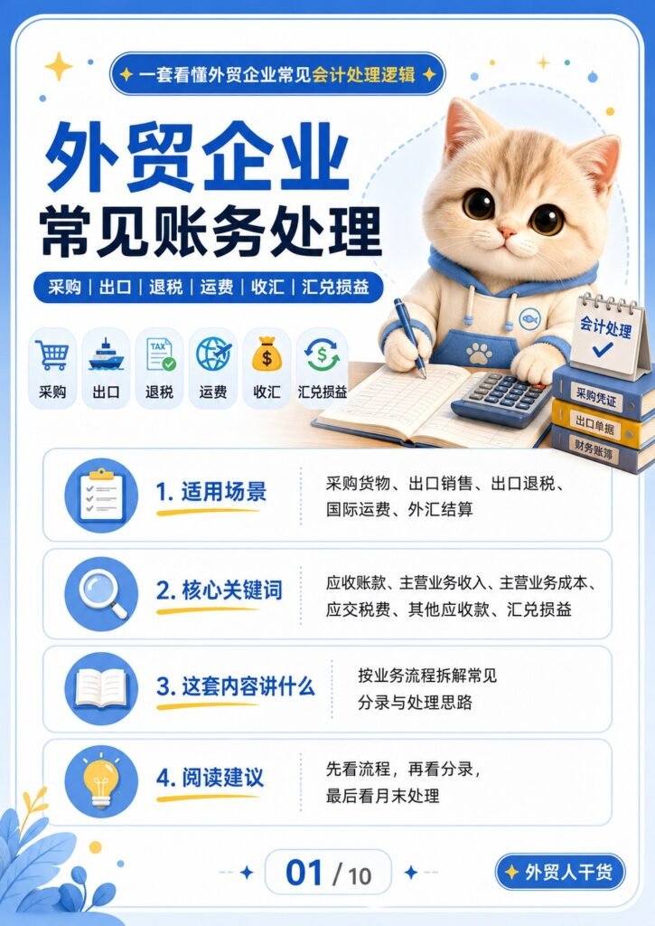 外贸企业账务处理 - 外贸企业常见账务处理
