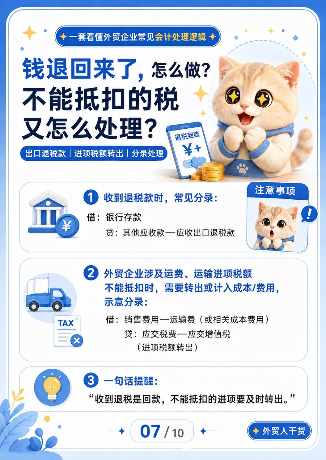 外贸企业账务处理 - 钱退回来了怎么处理