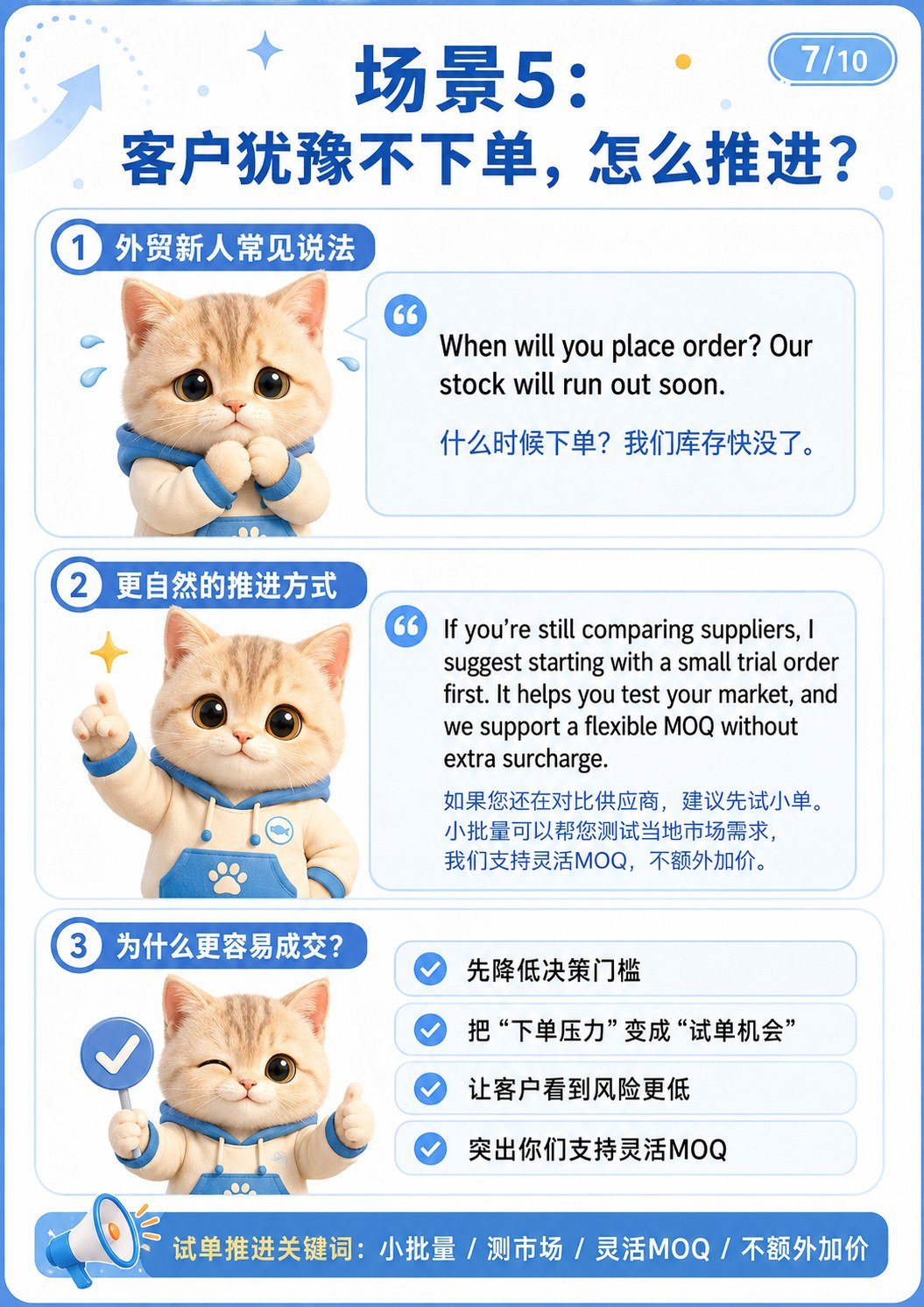 外贸新人VS外贸销冠 - 客户说来不了单怎么办