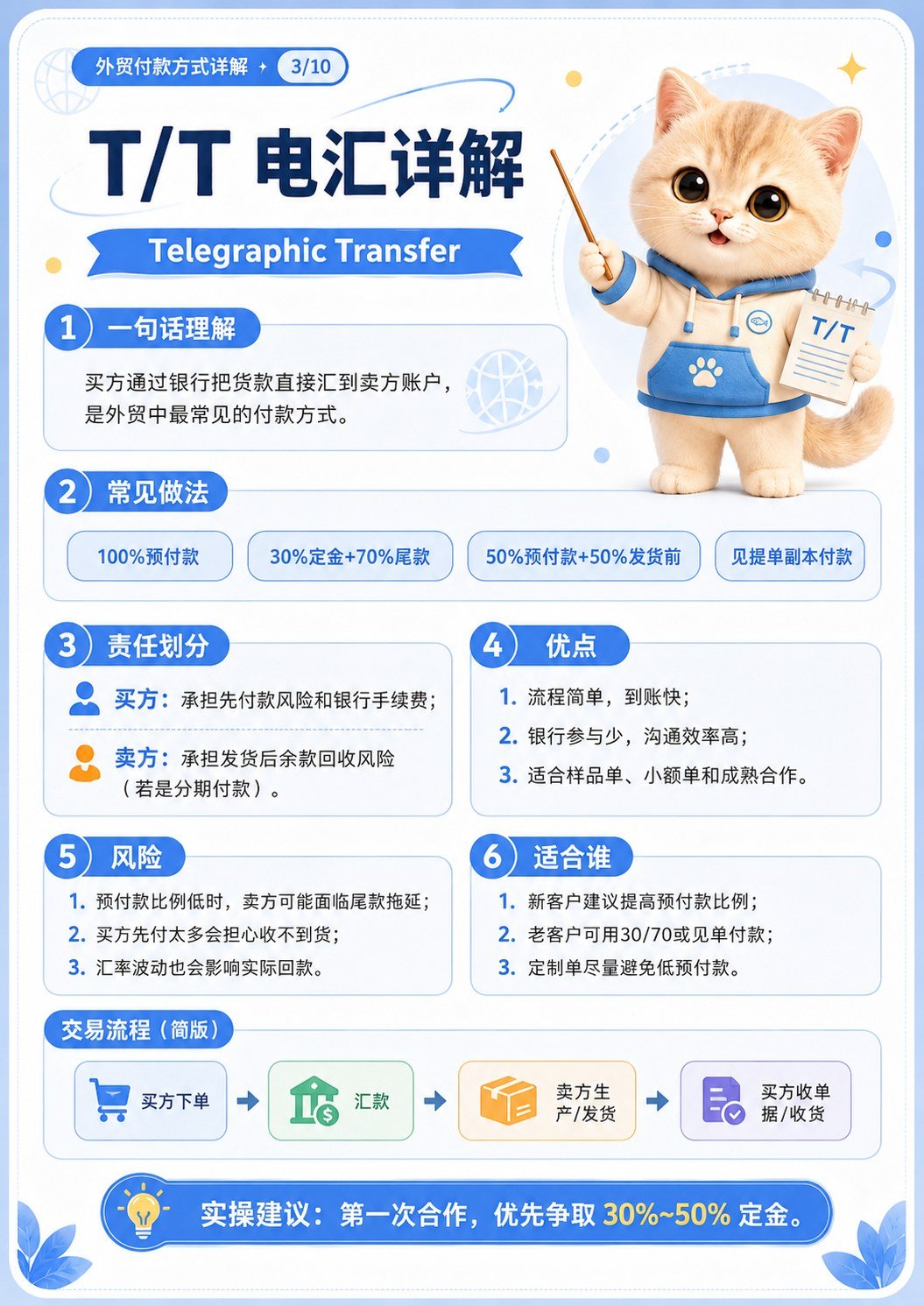 外贸常见付款方式 - TT电汇详解