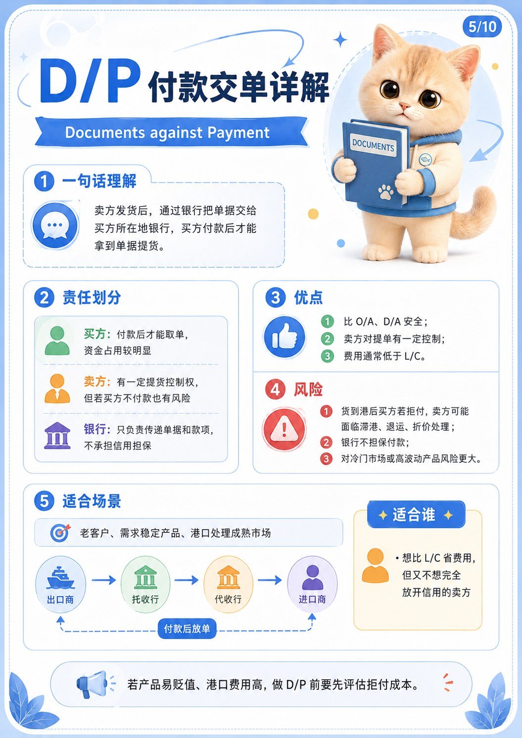 外贸常见付款方式 - DP付款交单详解