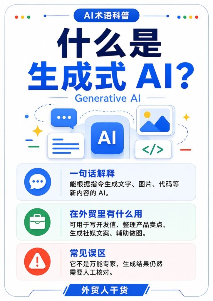 AI术语科普 第一批 - 什么是生成式AI