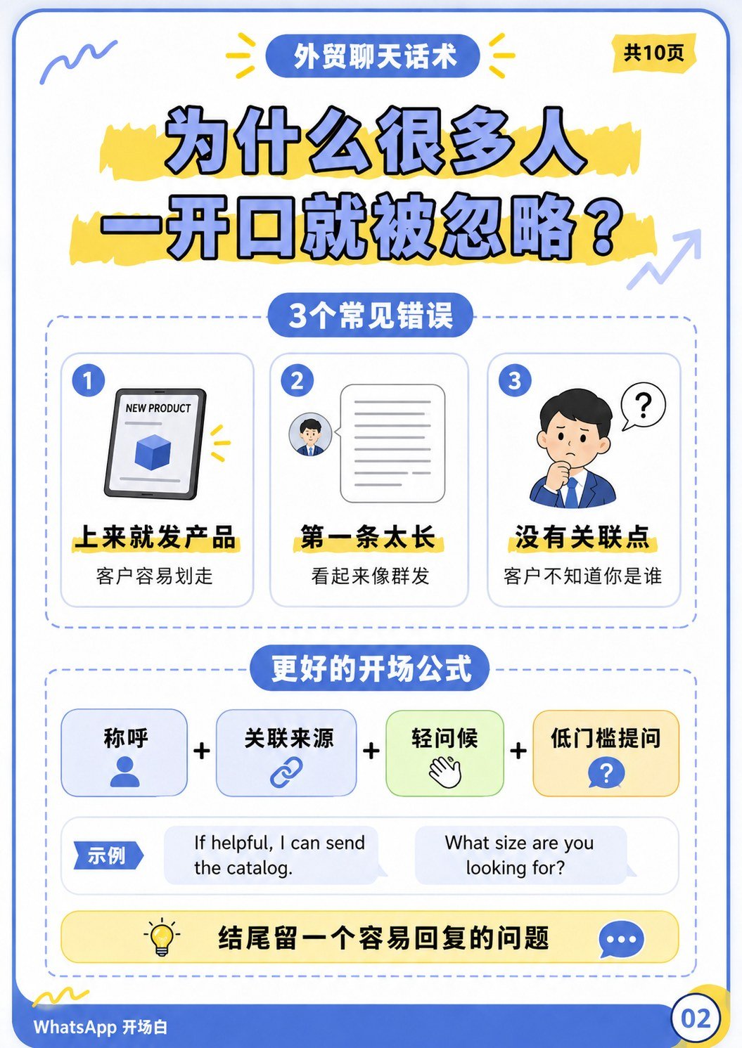 WhatsApp开场白 - WhatsApp开场白