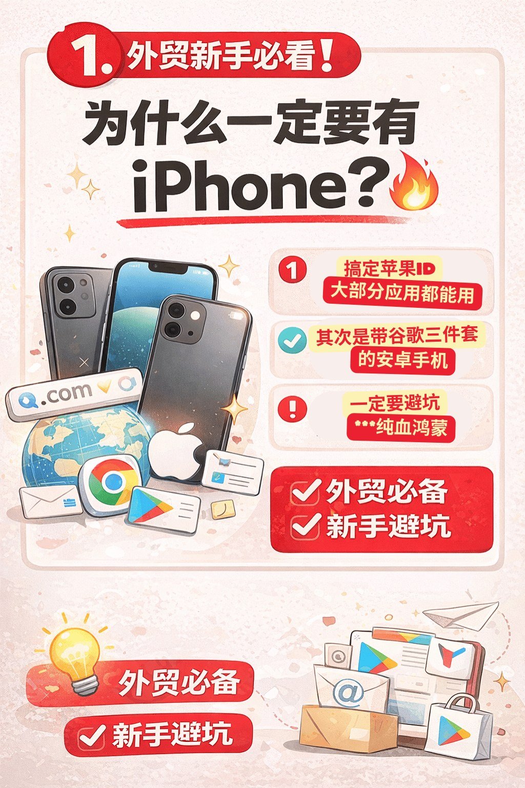 做外贸,这11个账号你必须全部搞定! - 为什么一定要有iphone