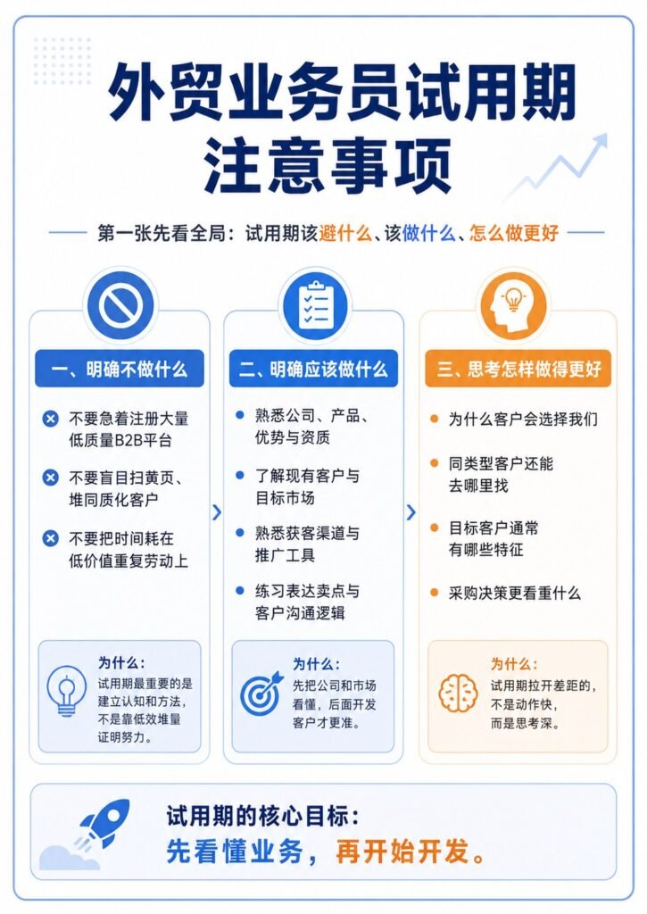 外贸业务员试用期避坑指南 - 外贸业务员试用期避坑指南：第 1 张