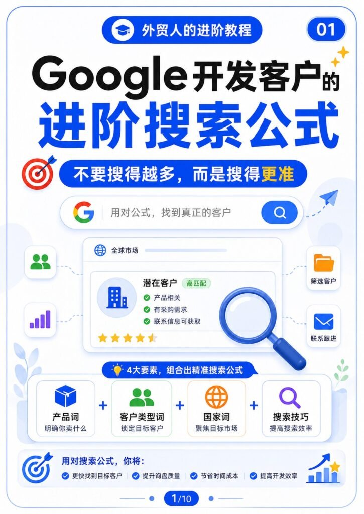Google开发客户的进阶搜索公式 - Google开发客户的进阶搜索公式