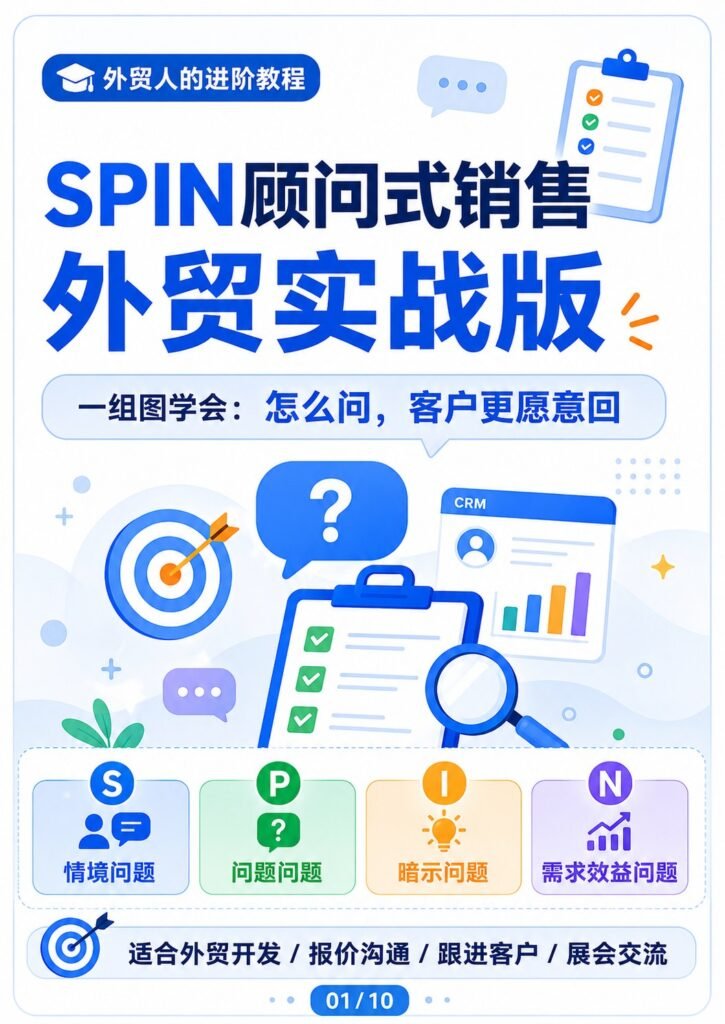 SPIN顾问式销售：外贸实战版 - SPIN顾问式销售外贸实战版 封面