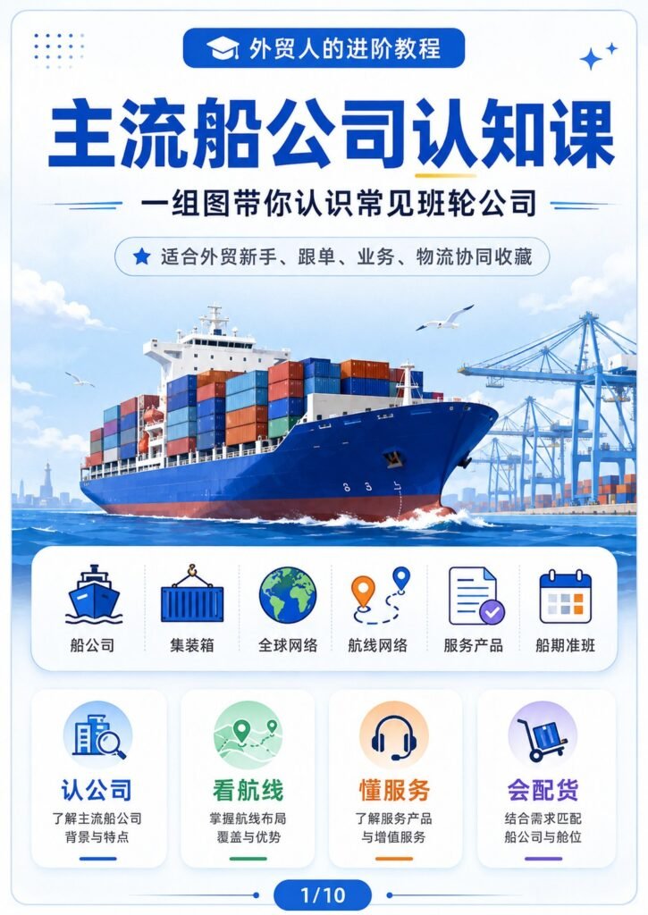 主流船公司认知课 - 主流船公司认知课：第 1 张