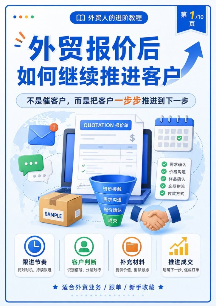外贸报价后如何继续推进客户 - 外贸报价后如何继续推进客户