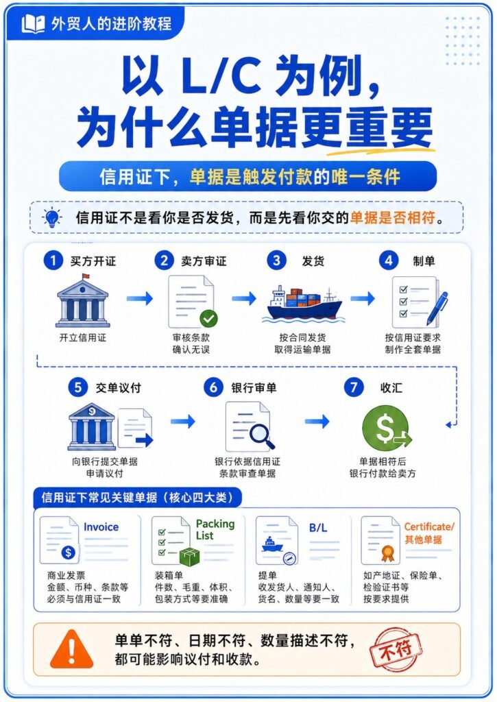 外贸单据与付款资料如何串联理解 - 信用证流程与单据要点