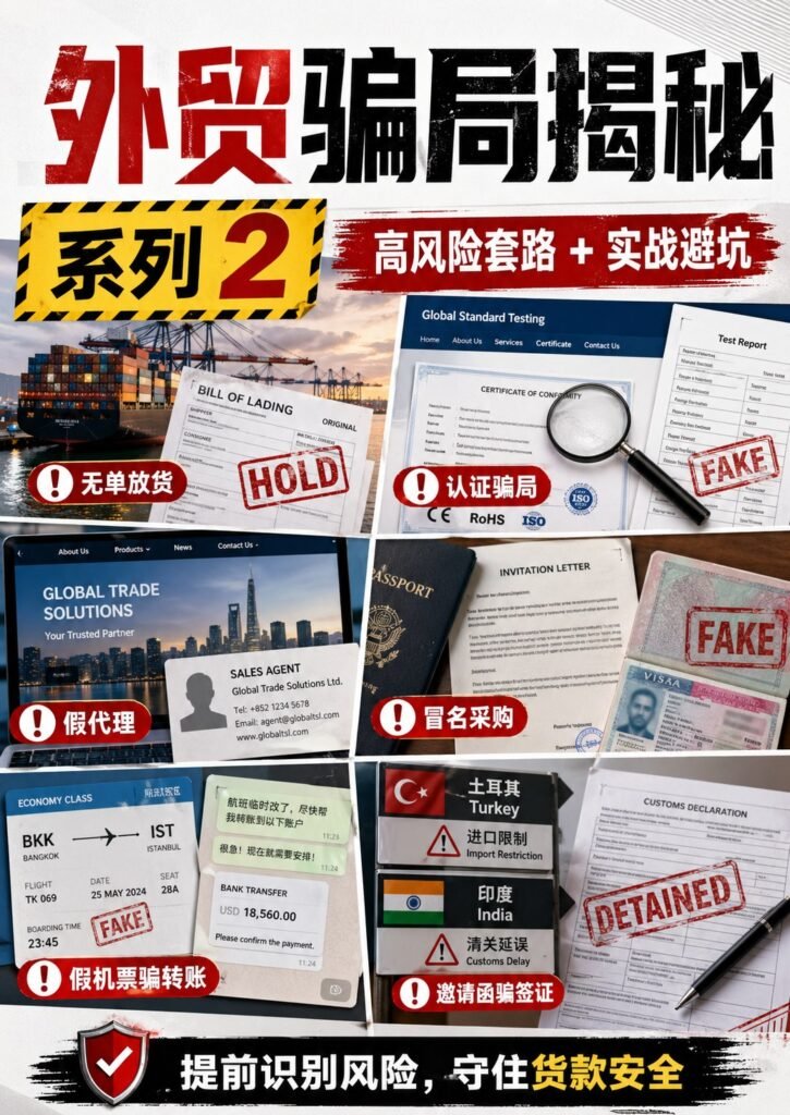 外贸人避坑第二期：无单放货、假代理、邀请函骗签证 - 外贸人避坑第二期：无单放货、假代理、邀请函骗签证：第 1 张