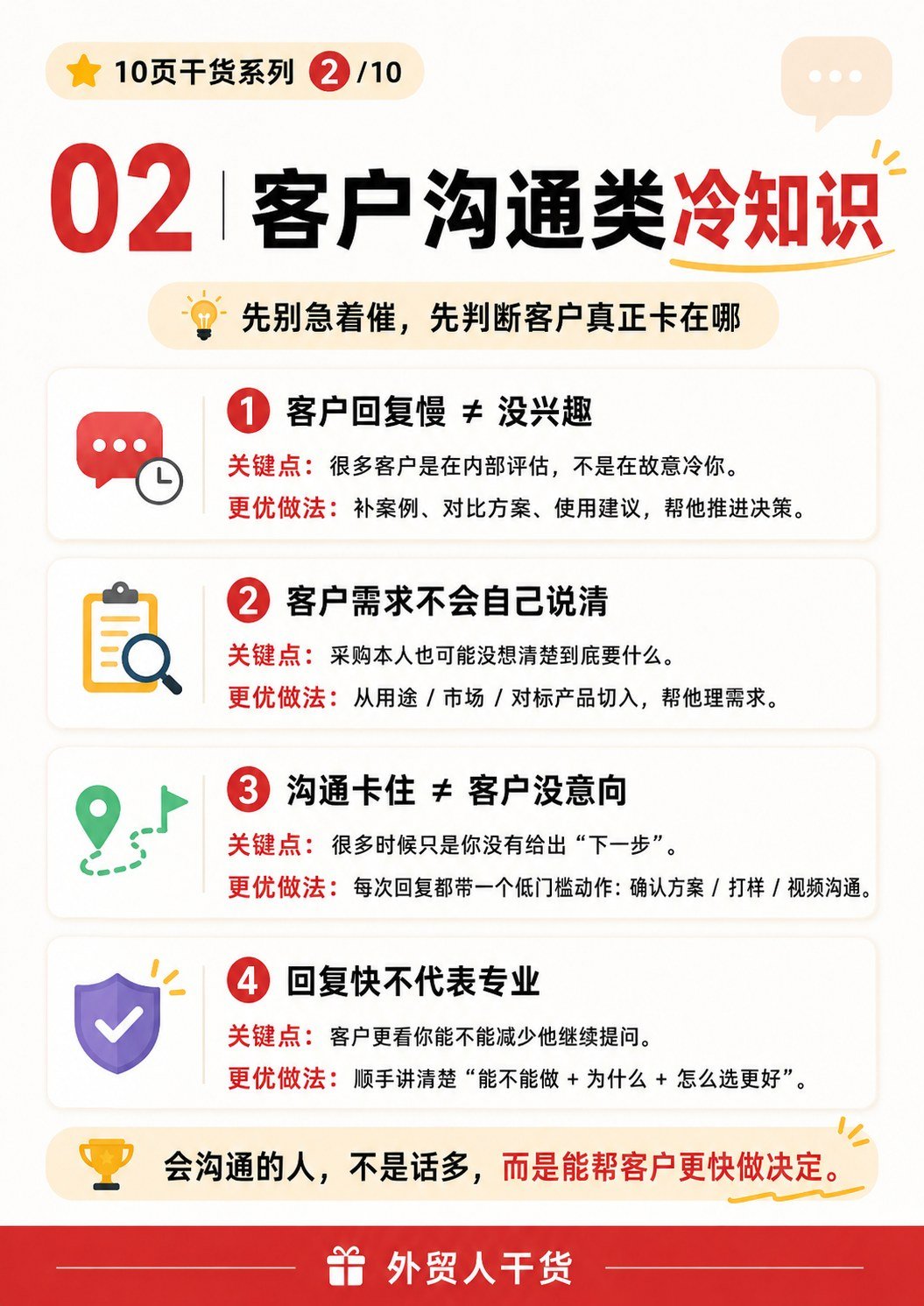 外贸圈真正有用的冷知识:不是常识,而是能影响询盘和成交的细节 - 客户沟通类冷知识
