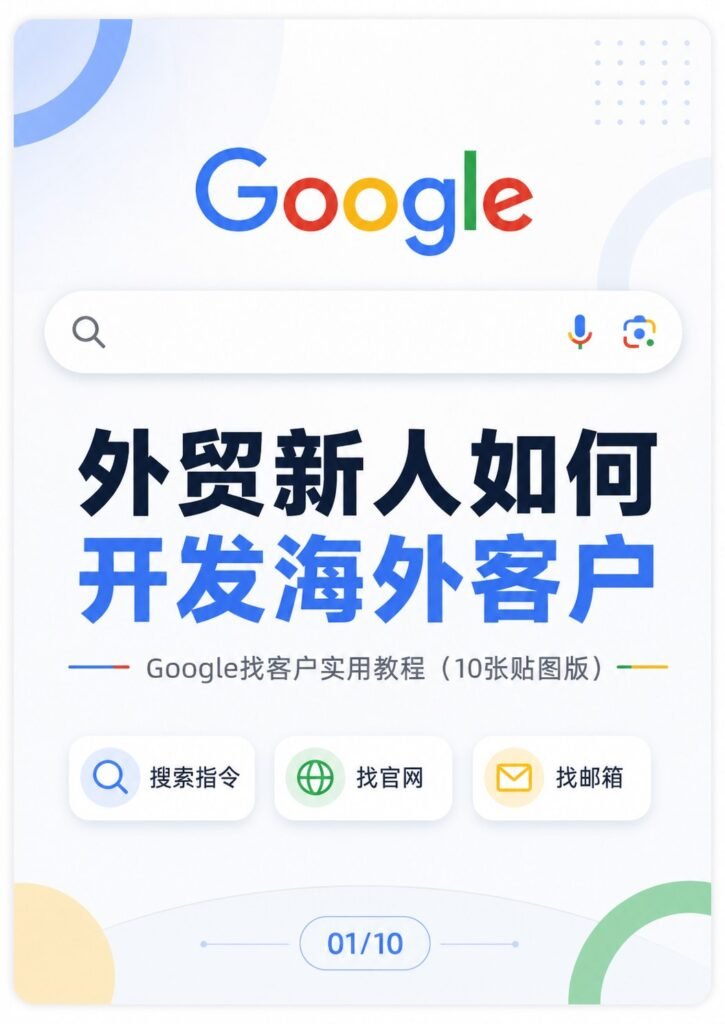 外贸新人如何开发海外客户？这套 Google 找客户方法，建议收藏 - 外贸新人如何开发海外客户？这套 Google 找客户方法，建议收藏：第 1 张