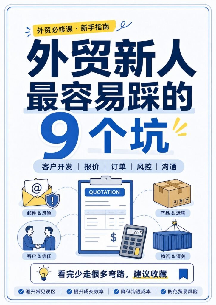 外贸新人最容易踩的9个坑 - 外贸新人最容易踩的9个坑：第 1 张