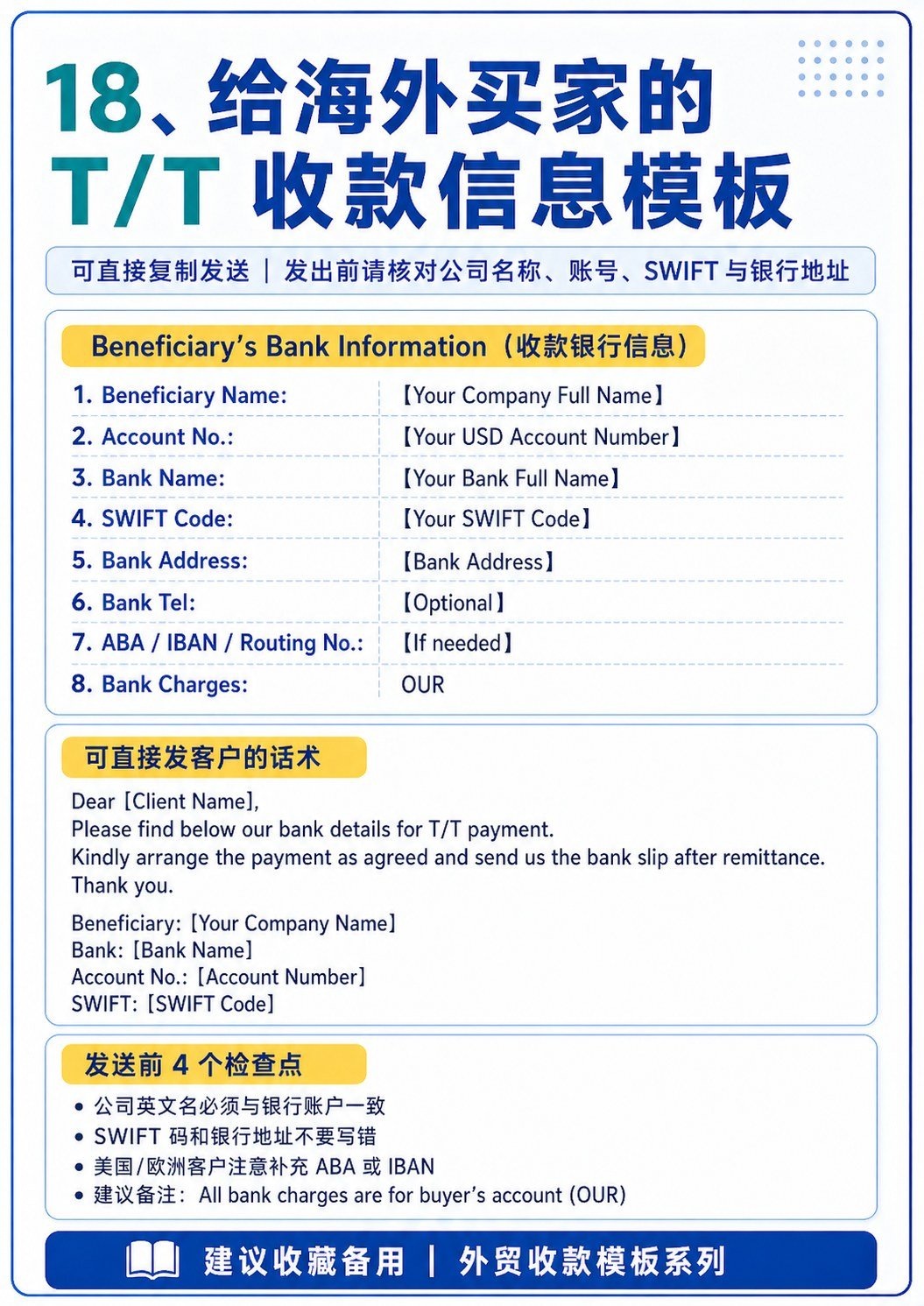 外贸最常用付款方式:T:T 电汇全流程讲清楚 - 外贸最常用付款方式:T:T 电汇全流程讲清楚:第 18 张