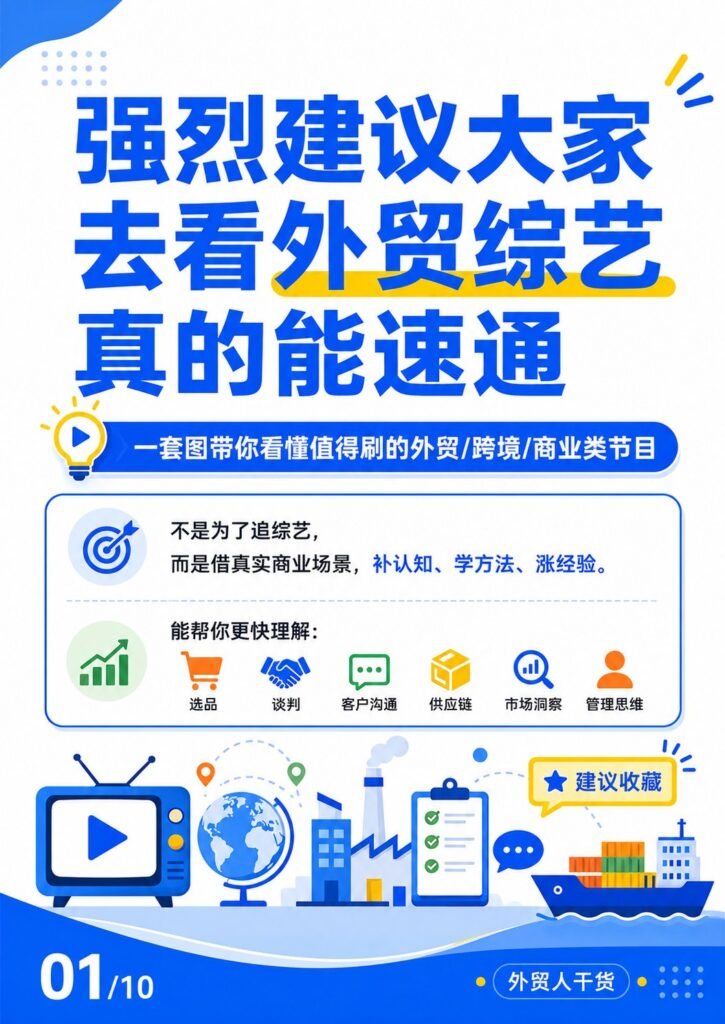 外贸综艺 - 强烈建议大家去看外贸综艺真的能速通