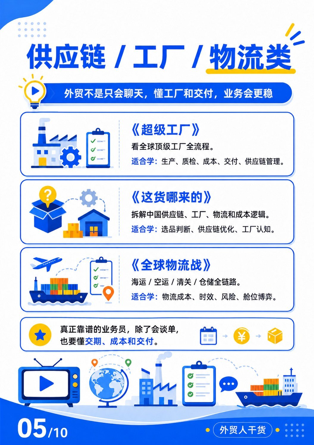 外贸综艺 - 供应链工厂物流类