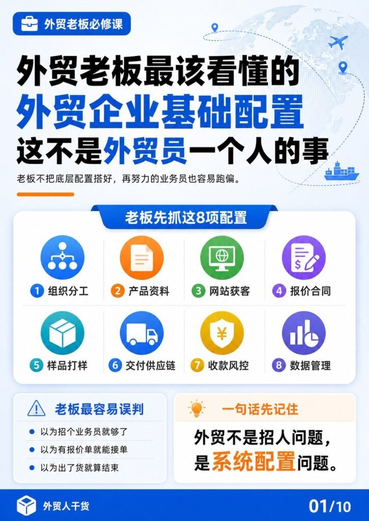 外贸老板最该看懂的外贸企业基础配置 - 外贸老板最该看懂的外贸企业基础配置