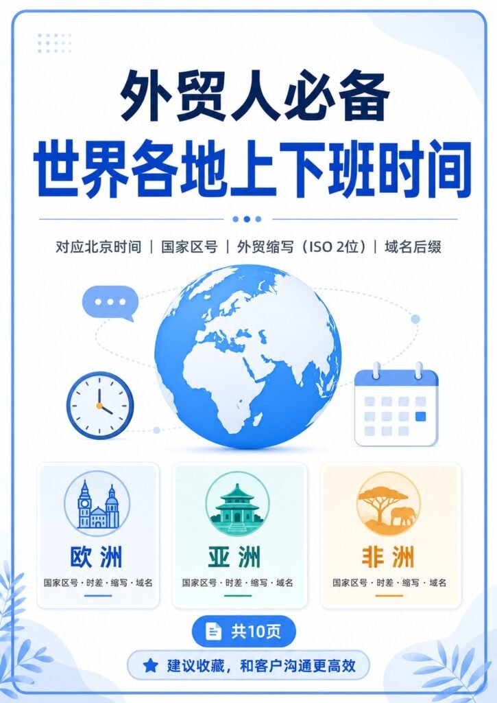 外贸跟客户别发错时间 - 外贸跟客户别发错时间：第 1 张