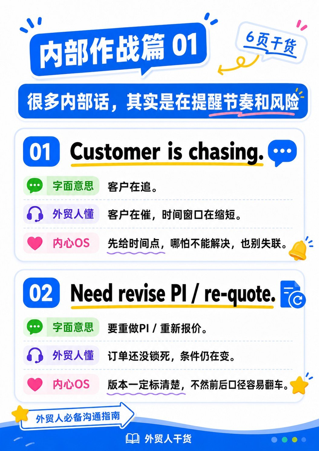 外贸黑话词典 - 内部作战篇01 客户催 重做PI