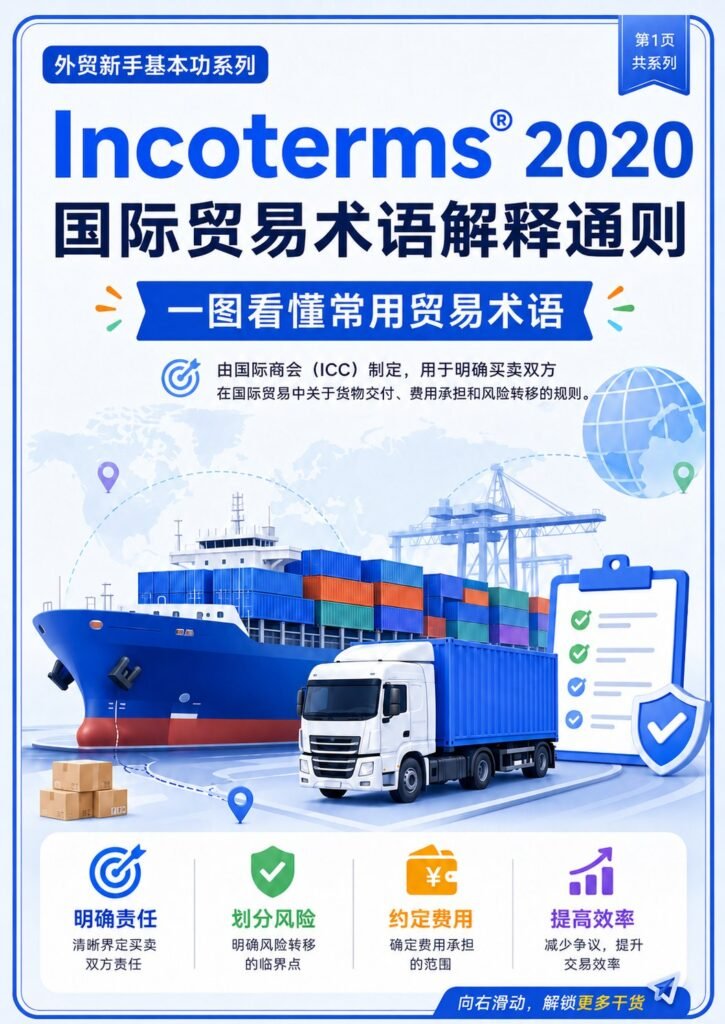 Incoterms 2020 国际贸易术语，一组图看懂 - Incoterms 2020 国际贸易术语，一组图看懂：第 1 张