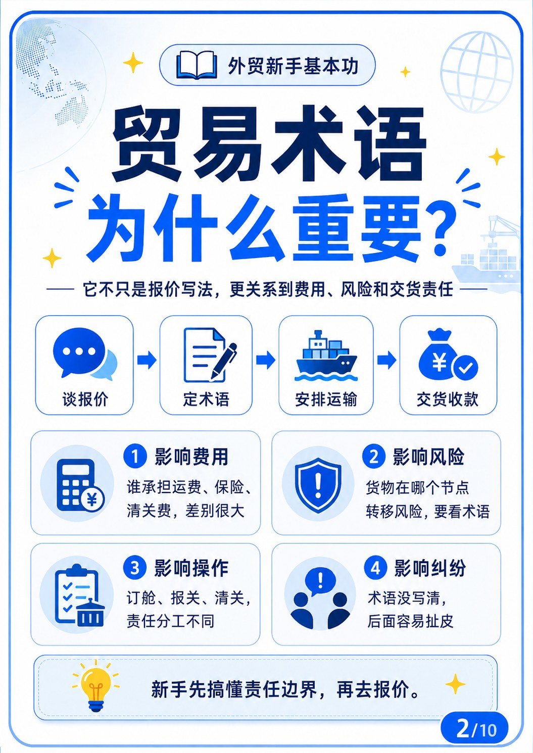 外贸术语收藏版!适合工厂老板、外贸新人 - 贸易术语为什么重要