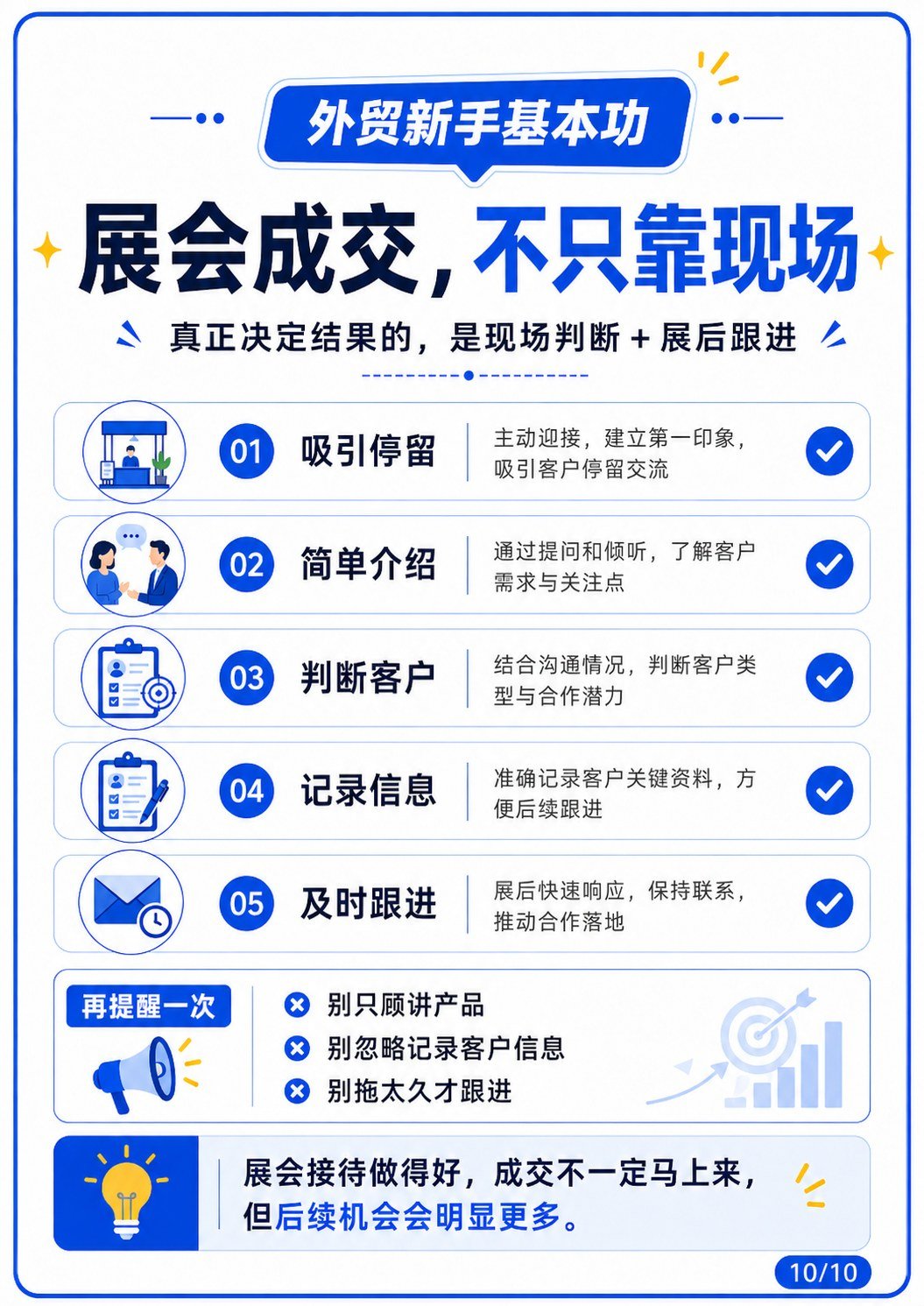 展会来了,外贸新人怎么接待客户?展会必看 - 第七步 记录客户信息和关注点