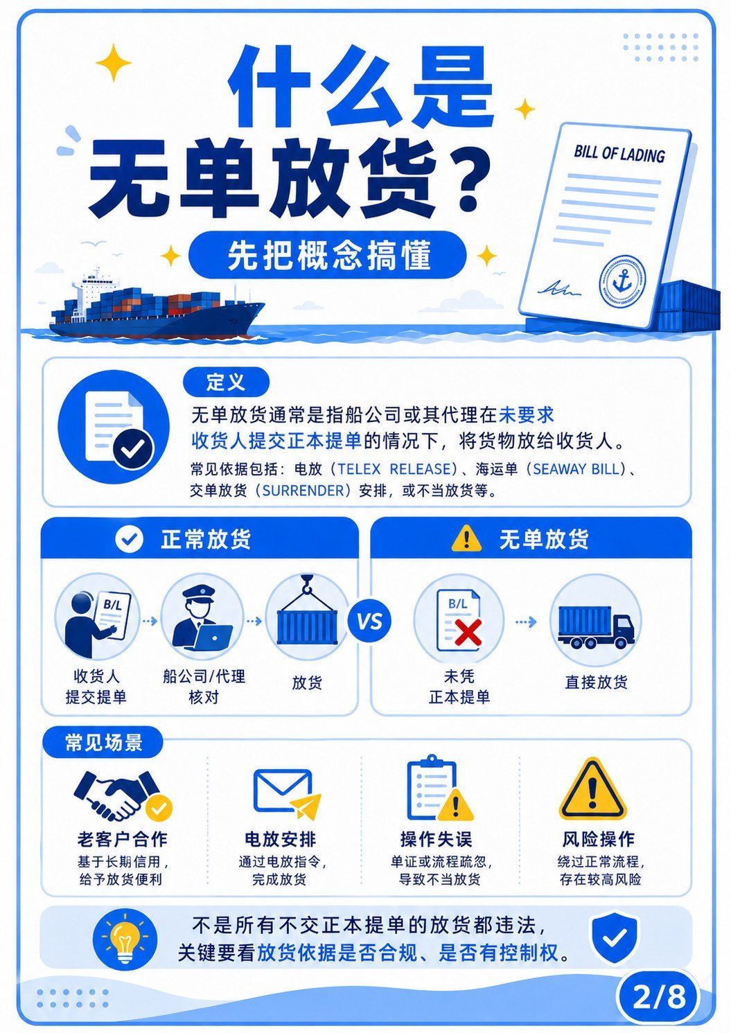 “无单放货”为什么危险?外贸人一定要懂 - 最后总结