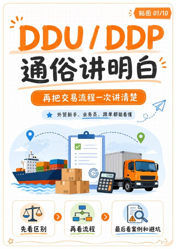 DDU、DDP怎么区分？再把交易流程一次讲清楚 - DDU DDP通俗讲解