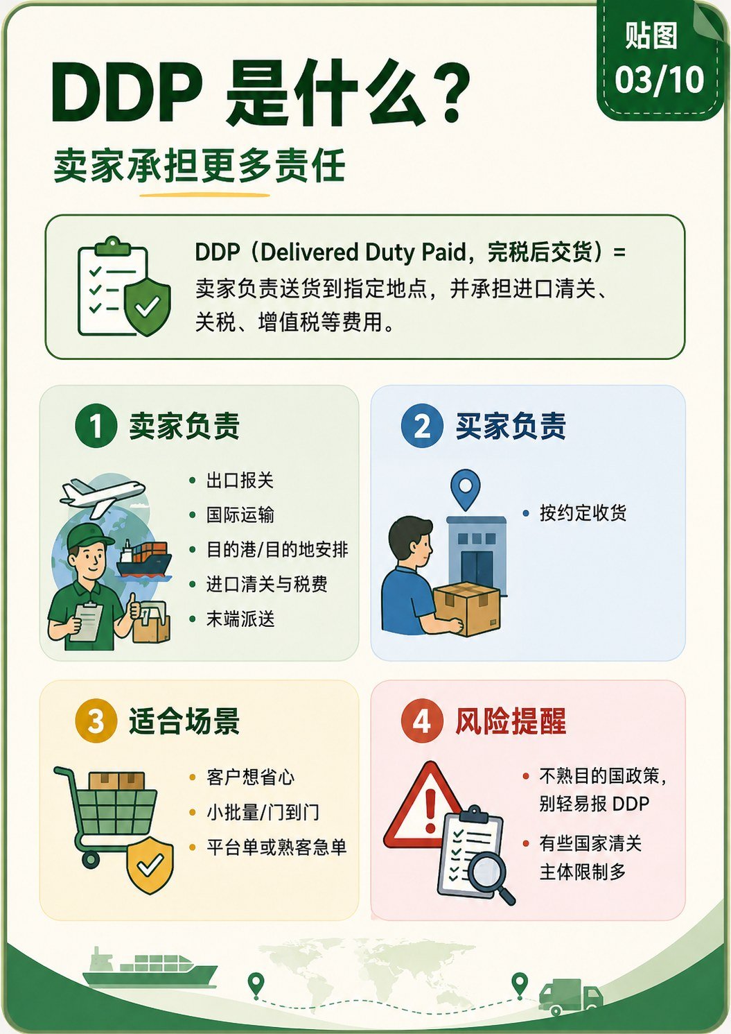 DDU、DDP怎么区分?再把交易流程一次讲清楚 - DDU DDP通俗讲解