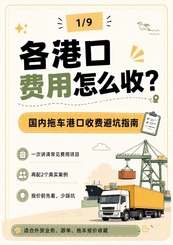 各港口费用怎么收？国内拖车港口收费避坑指南 - 各港口费用核实版
