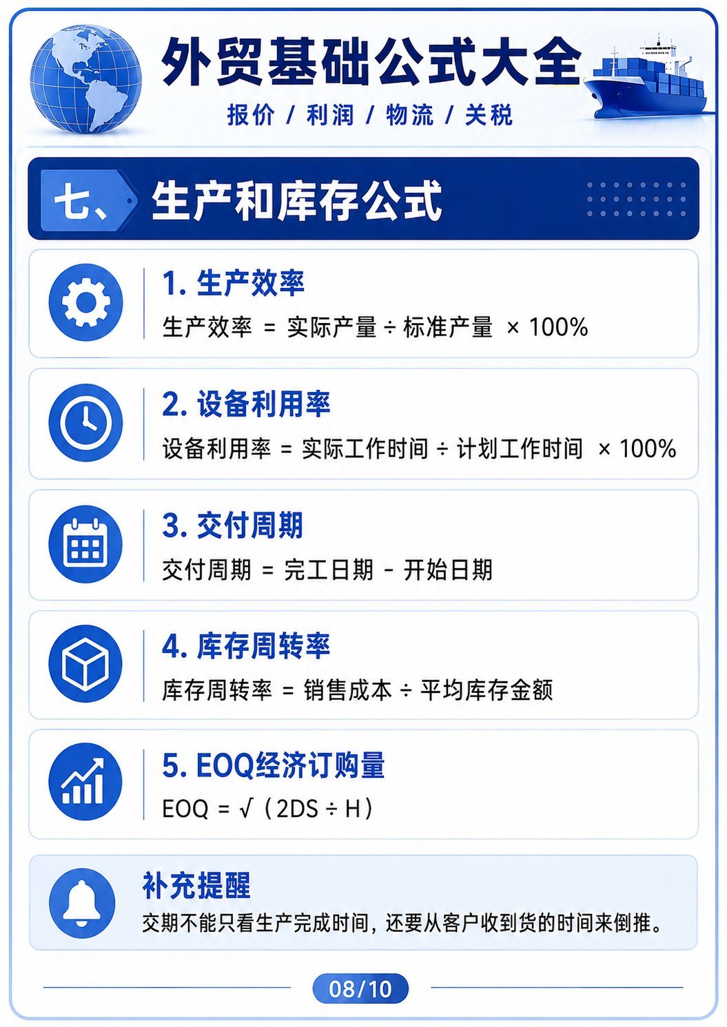 外贸基础公式大全:报价、利润、物流、关税一次讲清楚 - 外贸基础公式大全