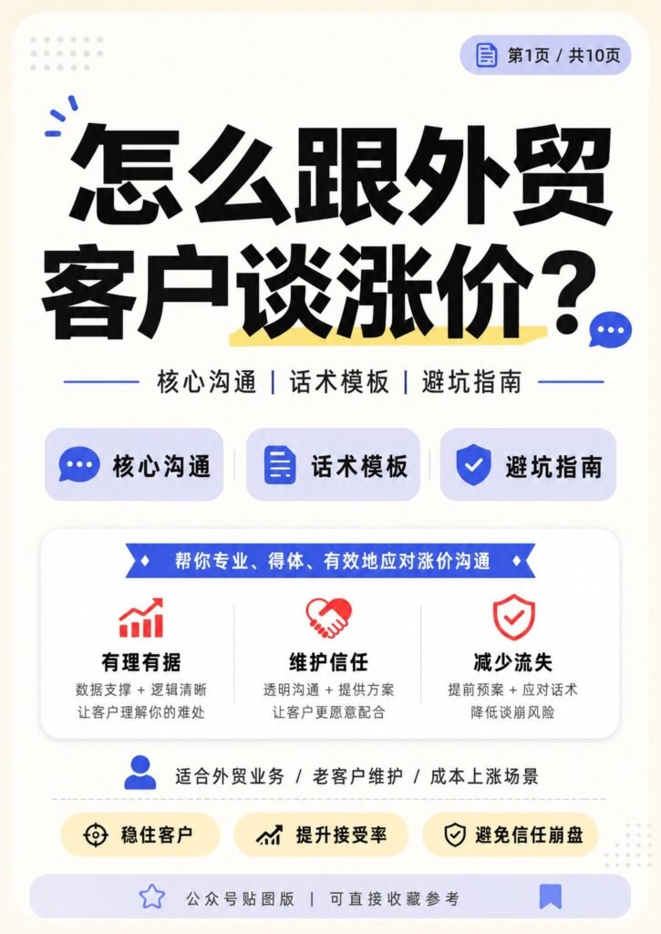 怎么和外贸客户谈涨价 - 怎么和外贸客户谈涨价：第 1 张
