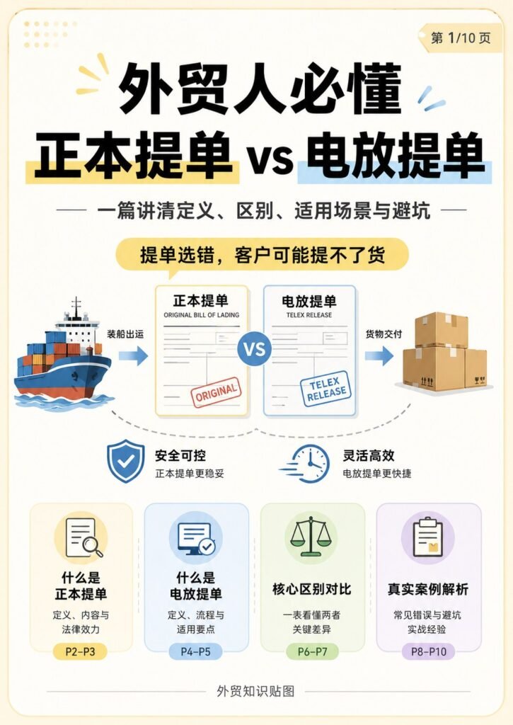 正本提单VS电放提单 - 正本提单VS电放提单：第 1 张