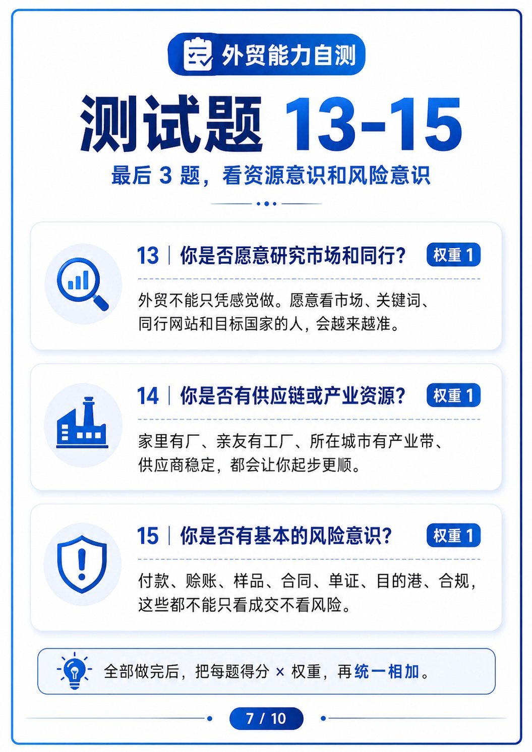 测一测你到底适不适合做外贸 - 测一测你到底适不适合做外贸:第 7 张