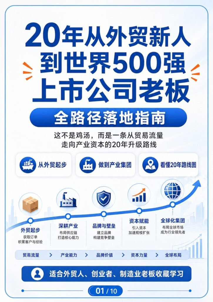 用20年从外贸新人到世界500强上市公司老板 - 用20年从外贸新人到世界500强上市公司老板：第 1 张